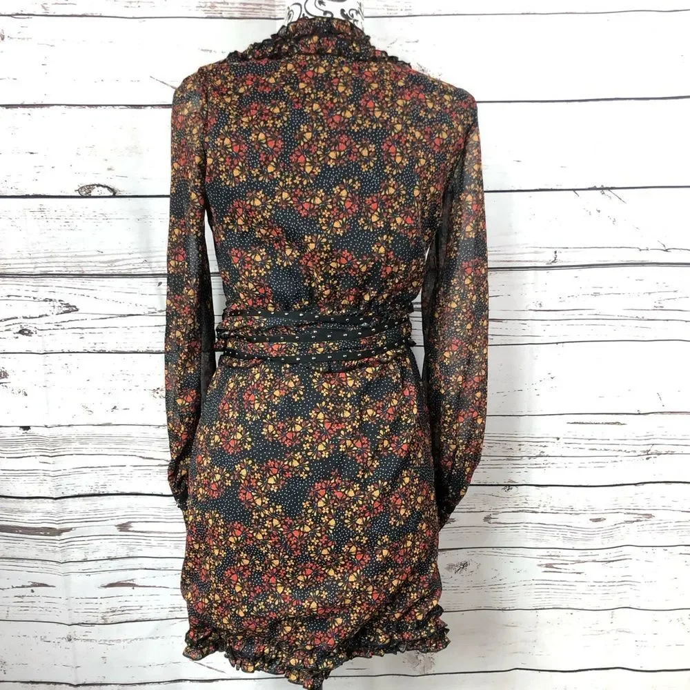 Revolve Stevie May Monarch Butterfly Print Floral Mini Dress XS - Picture 2 of 9